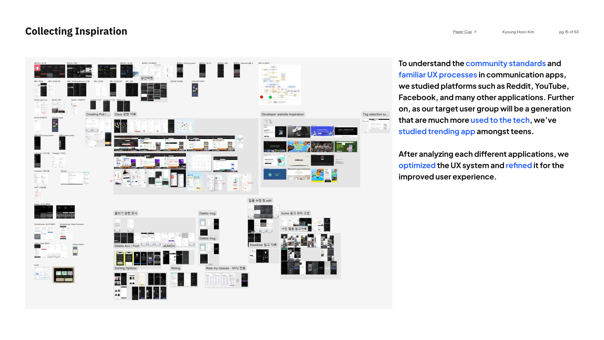 Collecting inspiration from Reddit, YouTube, Facebook and other community apps